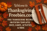 Welcome to Thanksgiving Freebies